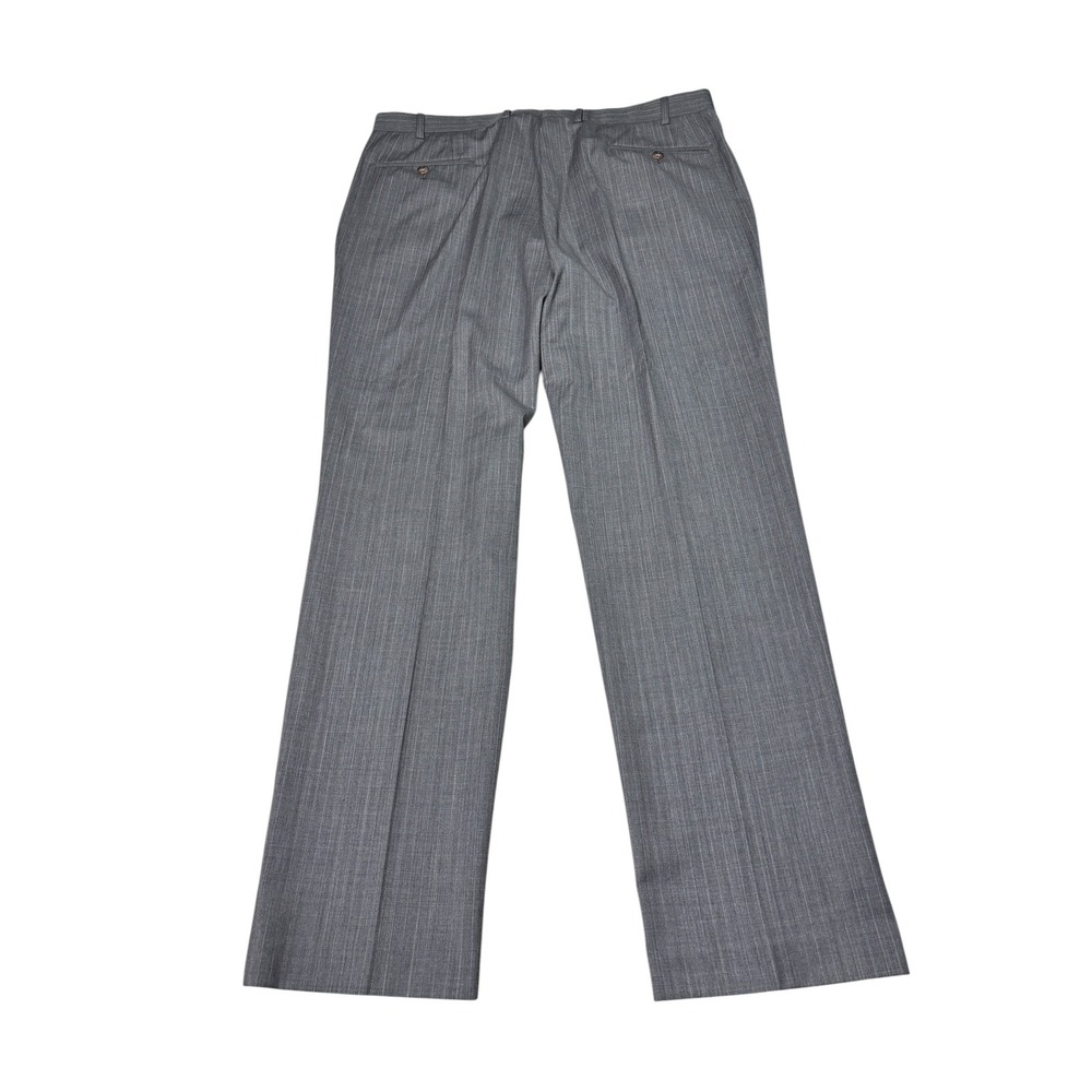 Lauren Ralph Lauren Mens Gray Pinstripe Wool Blend Dress Pants 38W x 32L - Picture 5 of 10